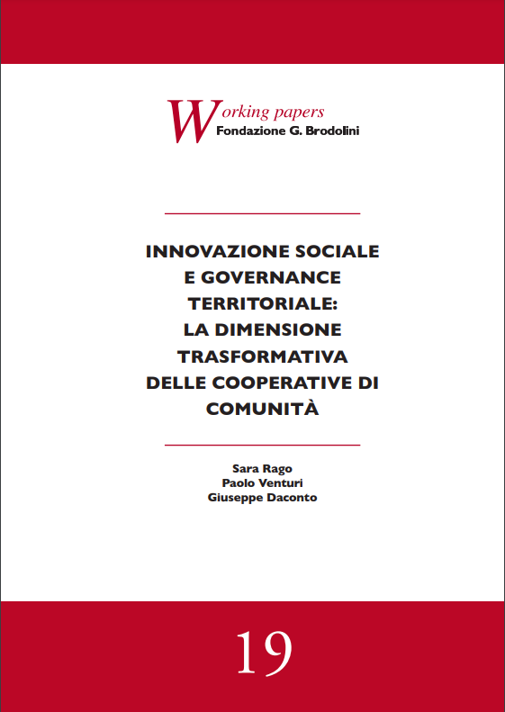Innovazione sociale governance territoriale: la dimensione trasformativa delle cooperative di comunità